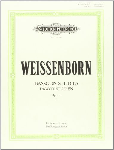 Beispielbild fr Bassoon Studies Op. 8: For Advanced Learners (Ger/Eng) (Edition Peters) zum Verkauf von Buchpark