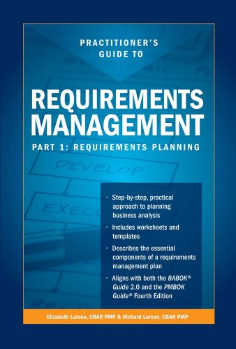 Beispielbild fr Practitioners Guide to Requirements Management, Part 1: Requirements Planning zum Verkauf von ThriftBooks-Dallas