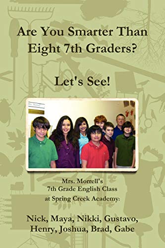 Stock image for Are You Smarter Than Eight 7th Graders Let's see for sale by PBShop.store US
