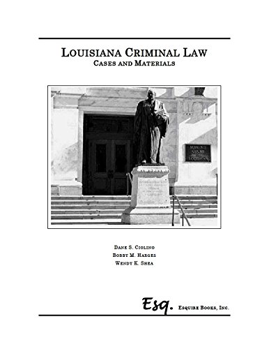 Stock image for Louisiana Criminal Law Cases and Materials for sale by ThriftBooks-Dallas