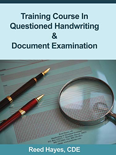 9780578136325: Training Course in Questioned Handwriting & Document Examination