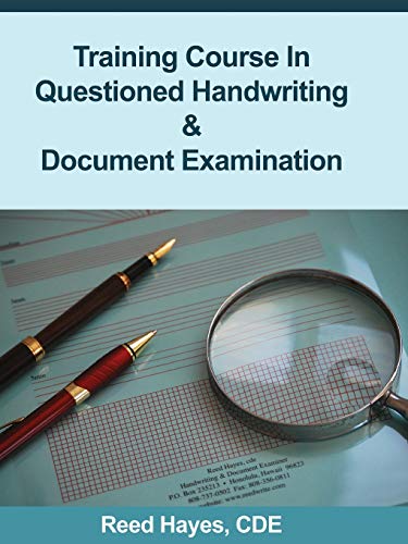 Stock image for Training Course in Questioned Handwriting & Document Examination for sale by PlumCircle
