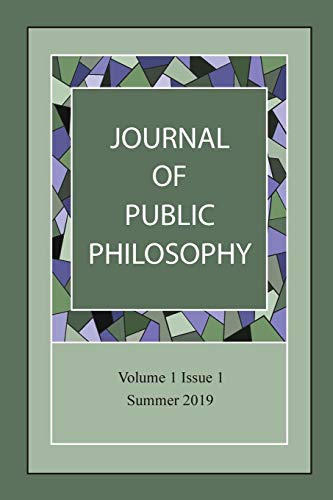 Stock image for Journal of Public Philosophy (Volume) for sale by Revaluation Books
