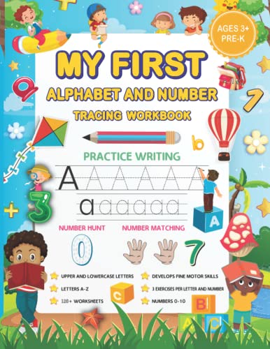 Beispielbild fr My First Alphabet and Number Tracing Workbook: A Beginner's Workbook to Practice Tracing Letters & Numbers, and More! (Pre-School and Kindergarten Prep) zum Verkauf von Book Deals