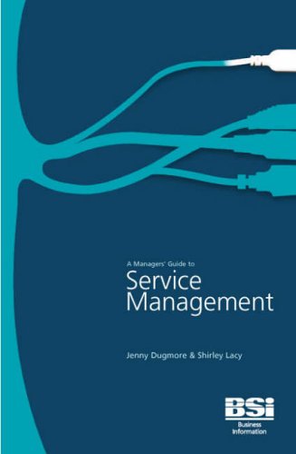 Imagen de archivo de A Managers' Guide to Service Management a la venta por Books Puddle