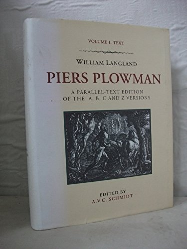 Beispielbild fr Piers Plowman. A Parallel-text Edition of the A, B, C and Z Version zum Verkauf von Hackenberg Booksellers ABAA