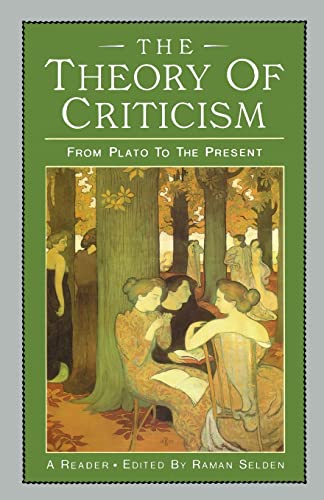 Stock image for The Theory of Criticism: From Plato to the Present: A Reader for sale by SecondSale