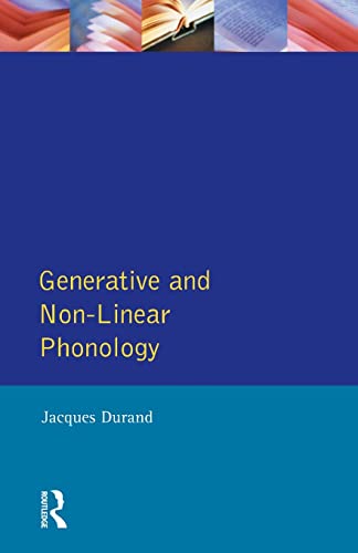 Beispielbild fr Generative and Non-Linear Phonology zum Verkauf von ThriftBooks-Dallas