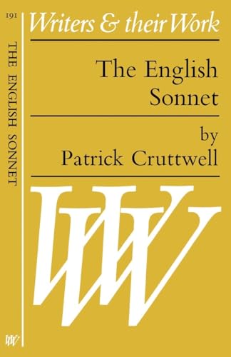 9780582011915: The English Sonnet (Writers and Their Work)