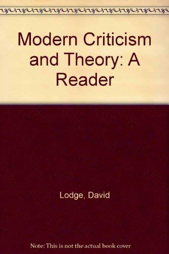 Beispielbild fr Modern criticism and theory: A reader zum Verkauf von Solr Books