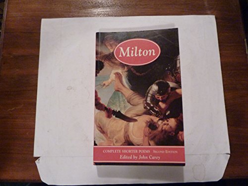 Beispielbild fr Milton: Complete Shorter Poems (Longman Annotated English Poets) zum Verkauf von Anybook.com