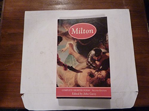 9780582019850: Milton: Complete Shorter Poems (Longman Annotated English Poets)
