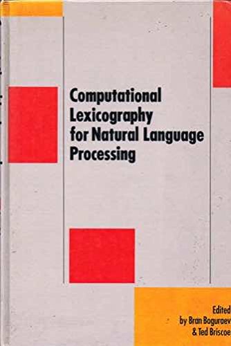 Stock image for Computational Lexicography for Natural Language Processing for sale by HPB-Red