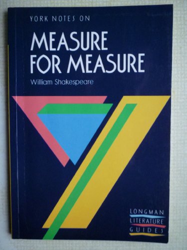 Stock image for York Notes on Measure for Measure for sale by Reuseabook