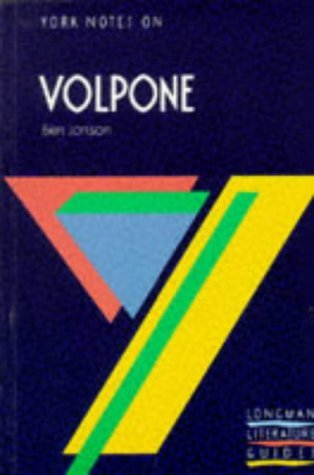 Imagen de archivo de York Notes on "Volpone" by Ben Jonson (York Notes) a la venta por MusicMagpie