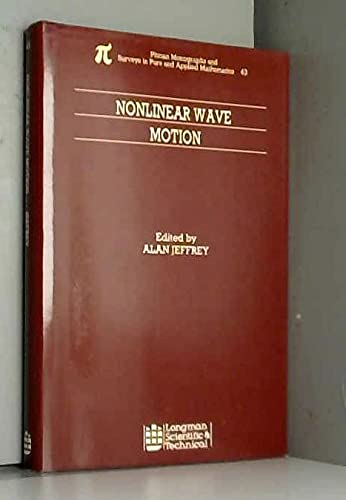 9780582023406: Nonlinear Wave Motion