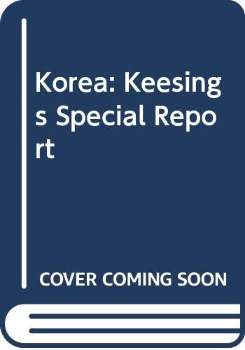 Imagen de archivo de Korea: Keesings Special Report a la venta por Goldstone Books
