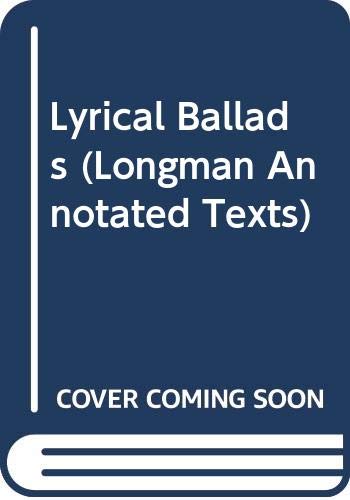 Beispielbild fr Lyrical Ballads zum Verkauf von Anybook.com