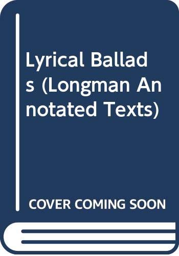 Imagen de archivo de Lyrical Ballads a la venta por Better World Books