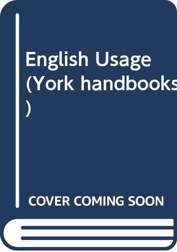 Stock image for English Usage (York handbooks) for sale by medimops