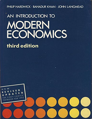 Imagen de archivo de An Introduction to Modern Economics a la venta por AwesomeBooks