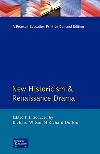 Stock image for New Historicism and Renaissance Drama (Longman Critical Readers) for sale by HPB-Movies