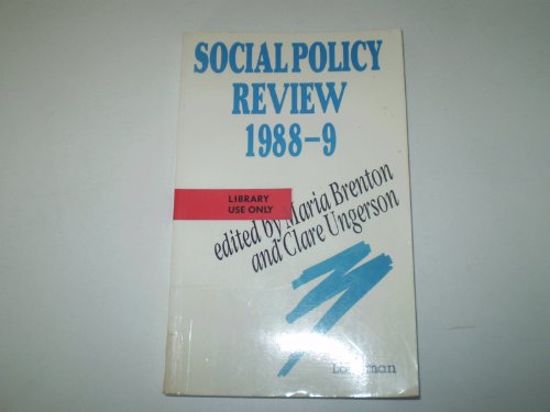 9780582046177: Social Policy Review 1988-89