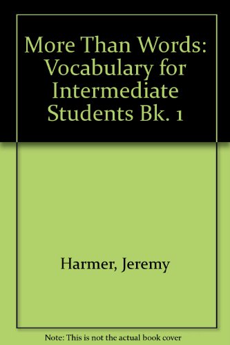 9780582047952: Vocabulary for Intermediate Students (Bk. 1) (More Than Words)