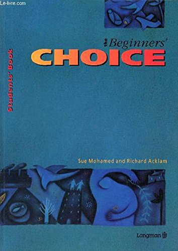 Imagen de archivo de Beginners' Choice Book a la venta por Better World Books Ltd