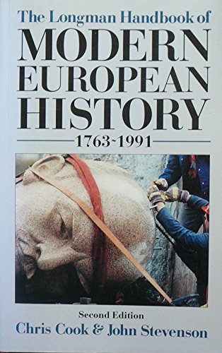 Beispielbild fr Longman Handbook of Modern European History, 1763-1991 (Longman Handbooks To History) zum Verkauf von WorldofBooks