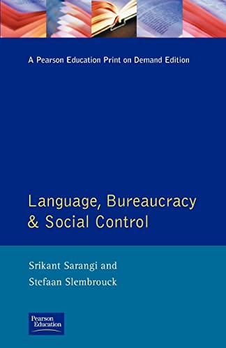 9780582086227: Language, Bureaucracy and Social Control