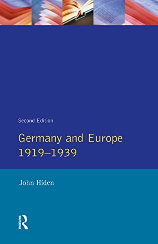 Stock image for Germany and Europe 1919-1939 for sale by Chiron Media