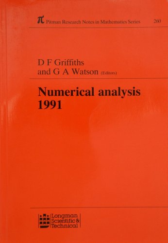 Imagen de archivo de Numeric Analys 1991 (Pitman Research Notes in Mathematics Series) a la venta por Phatpocket Limited
