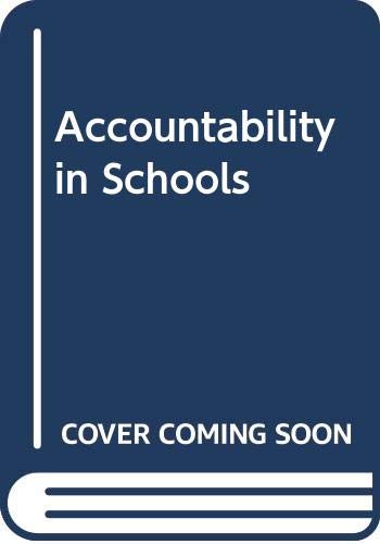Beispielbild fr Accountability in Schools zum Verkauf von AwesomeBooks