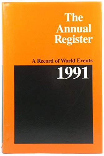 9780582095854: The Annual Register of World Events: 1991