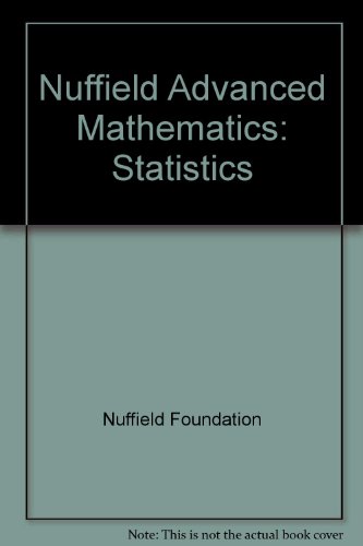 Imagen de archivo de Statistics (Nuffield Advanced Mathematics S.) a la venta por Reuseabook