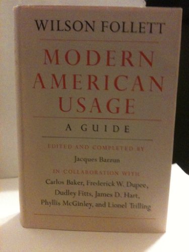 Beispielbild fr Modern American Usage: a Guide zum Verkauf von Hammonds Antiques & Books