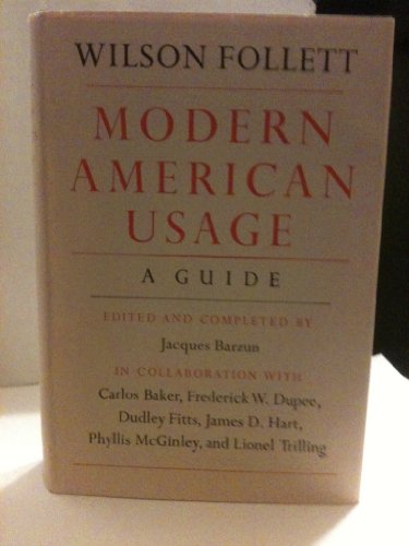 Imagen de archivo de Modern American Usage: a Guide a la venta por Hammonds Antiques & Books