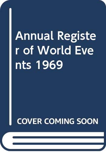 Beispielbild fr Annual Register of World Events 1970 zum Verkauf von Cambridge Rare Books