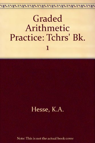 9780582181663: Tchrs' (Bk. 1) (Graded Arithmetic Practice)