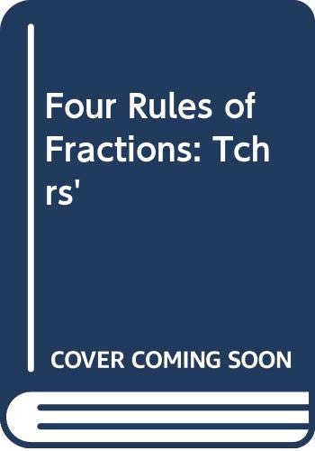 Imagen de archivo de Tchrs' (Four Rules of Fractions) a la venta por WorldofBooks