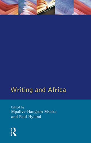 Imagen de archivo de Writing and Africa (Crosscurrents Series) a la venta por Priceless Books