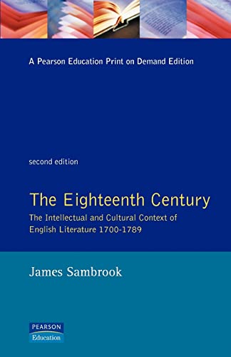 9780582219267: The Eighteenth Century: The Intellectual and Cultural Context of English Literature 1700-1789 (Longman Literature In English Series)