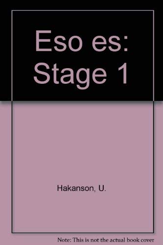 Stock image for Eso es: Stage 1 for sale by Goldstone Books