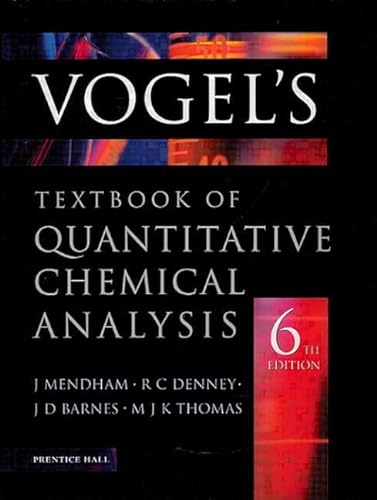 9780582226289: Vogel's Quantitative Chemical Analysis