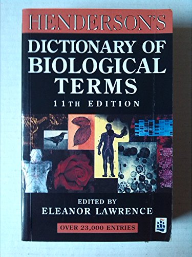 Stock image for Henderson's Dictionary of Biological Terms for sale by AwesomeBooks