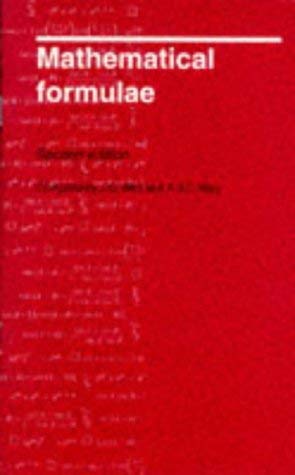 Beispielbild fr Mathematical Formulae (Second Edition) zum Verkauf von Anybook.com