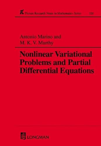 Stock image for Nonlinear Variational Problems and Partial Differential Equations (Pitman Research Notes in Mathematics Series, 320) for sale by PsychoBabel & Skoob Books