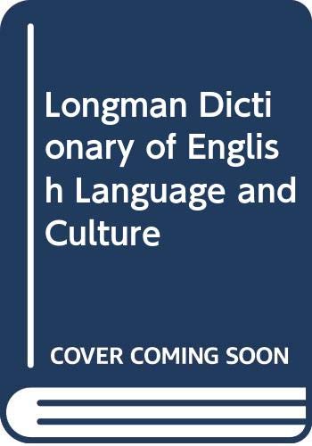 Stock image for Longman Dictionary of English Language and Culture for sale by Better World Books Ltd