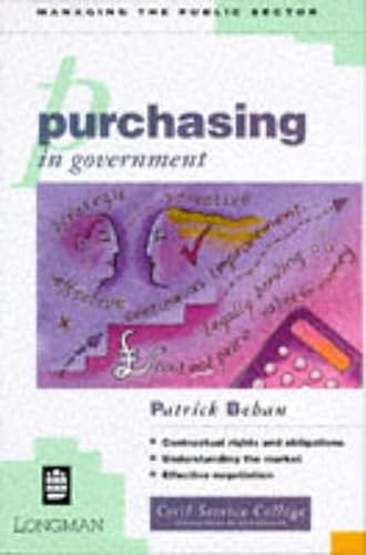 Stock image for Purchasing in Government (Managing the Public Sector Series) for sale by WorldofBooks